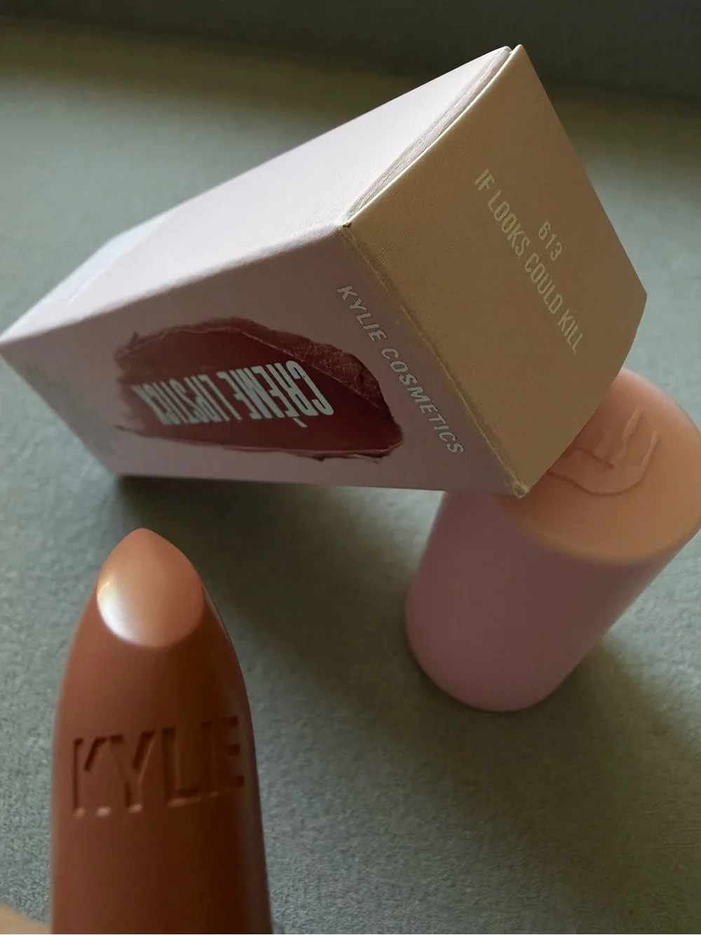 Kylie Cosmetics Crème Lipstick 613 Nude Taupe Brown Satin Finish Women